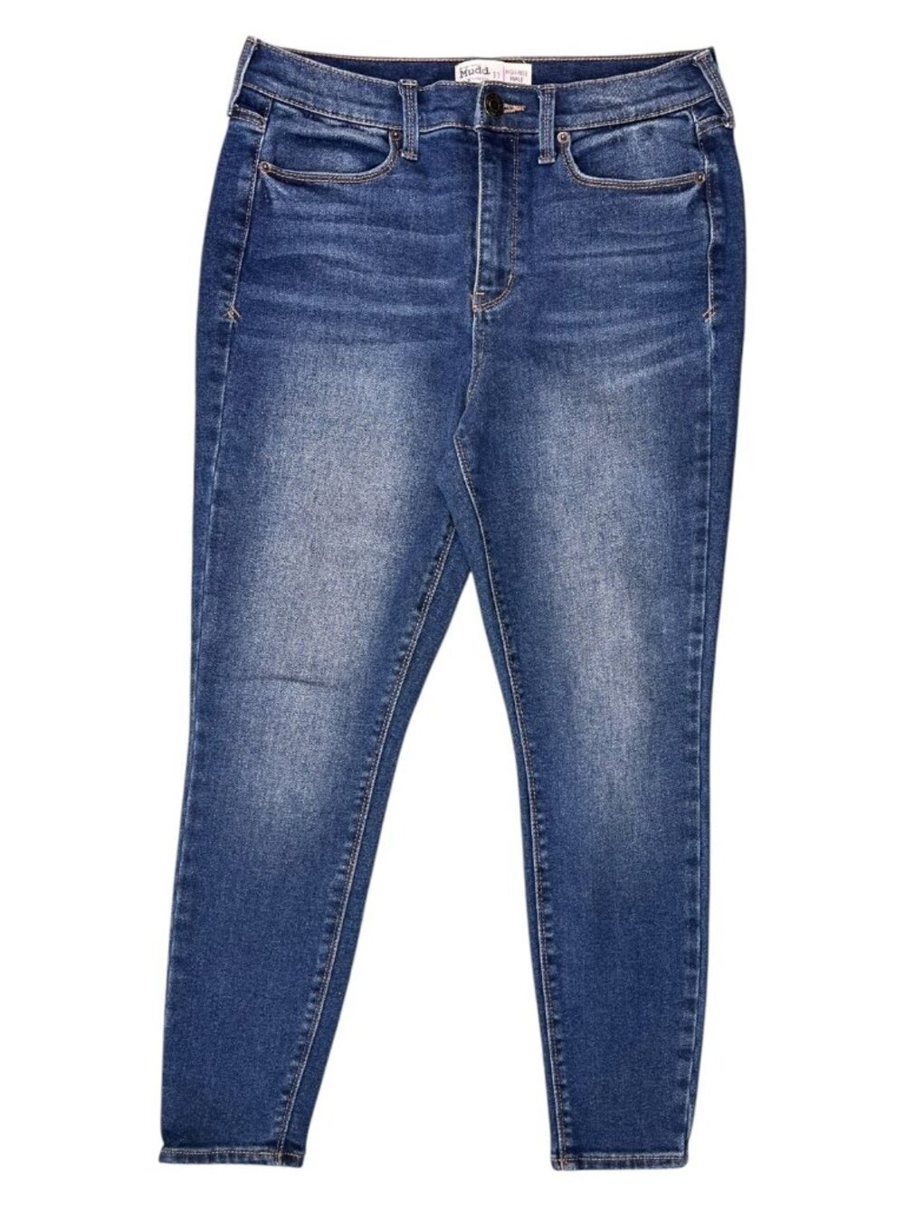 Mudd High Rise Skinny Jegging Jeans Dark Wash Blue Denim Size 11 Ankle Crop